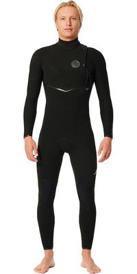 2024 Rip Curl Mens E-Bomb 4/3mm Zip Free Wetsuit 14TMFS - Black